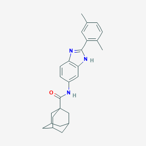 N-[2-(2,5-dimethylphenyl)-1H-benzimidazol-5-yl]adamantane-1-carboxamide