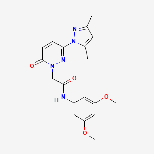 molecular formula C19H21N5O4 B4515059 N-(3,5-dimethoxyphenyl)-2-(3-(3,5-dimethyl-1H-pyrazol-1-yl)-6-oxopyridazin-1(6H)-yl)acetamide 