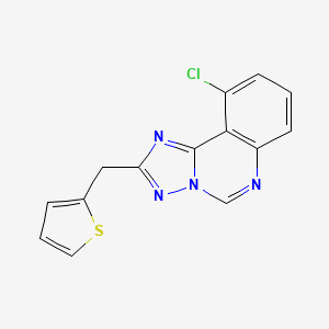 molecular formula C14H9ClN4S B4515078 10-chloro-2-(2-thienylmethyl)[1,2,4]triazolo[1,5-c]quinazoline 