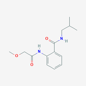 molecular formula C14H20N2O3 B4515079 N-isobutyl-2-[(methoxyacetyl)amino]benzamide 