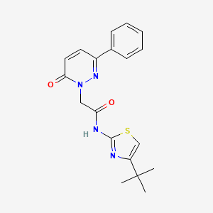 N-[(2Z)-4-tert-butyl-1,3-thiazol-2(3H)-ylidene]-2-(6-oxo-3-phenylpyridazin-1(6H)-yl)acetamide