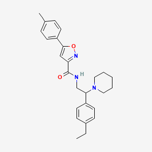 N-[2-(4-ethylphenyl)-2-(piperidin-1-yl)ethyl]-5-(4-methylphenyl)-1,2-oxazole-3-carboxamide