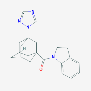 2,3-Dihydroindol-1-yl-[3-(1,2,4-triazol-1-yl)-1-adamantyl]methanone