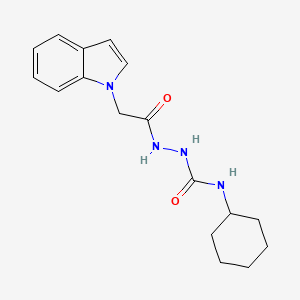 N-cyclohexyl-2-(1H-indol-1-ylacetyl)hydrazinecarboxamide