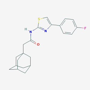 molecular formula C21H23FN2OS B451514 2-(1-adamantyl)-N-[4-(4-fluorophenyl)-1,3-thiazol-2-yl]acetamide 