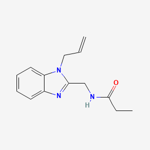 N-{[1-(prop-2-en-1-yl)-1H-1,3-benzodiazol-2-yl]methyl}propanamide