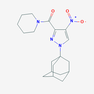 1-({1-(1-adamantyl)-4-nitro-1H-pyrazol-3-yl}carbonyl)piperidine