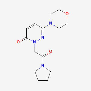 6-(morpholin-4-yl)-2-[2-oxo-2-(pyrrolidin-1-yl)ethyl]pyridazin-3(2H)-one