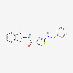 N-(1H-benzimidazol-2-yl)-2-(benzylamino)-1,3-thiazole-4-carboxamide