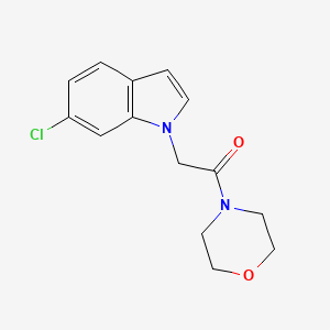 molecular formula C14H15ClN2O2 B4515252 2-(6-chloro-1H-indol-1-yl)-1-(morpholin-4-yl)ethanone 