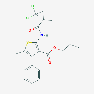 Propyl 2-{[(2,2-dichloro-1-methylcyclopropyl)carbonyl]amino}-5-methyl-4-phenyl-3-thiophenecarboxylate