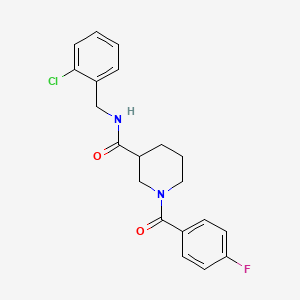 N-(2-chlorobenzyl)-1-(4-fluorobenzoyl)-3-piperidinecarboxamide