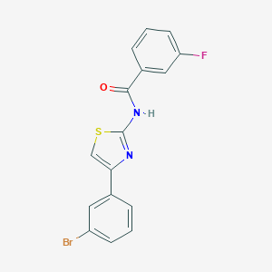 N-[4-(3-bromophenyl)-1,3-thiazol-2-yl]-3-fluorobenzamide