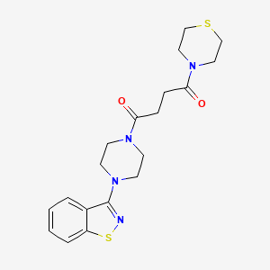 1-[4-(1,2-Benzothiazol-3-yl)piperazin-1-yl]-4-(thiomorpholin-4-yl)butane-1,4-dione