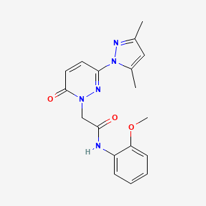 2-(3-(3,5-dimethyl-1H-pyrazol-1-yl)-6-oxopyridazin-1(6H)-yl)-N-(2-methoxyphenyl)acetamide