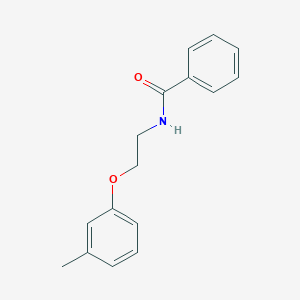 molecular formula C16H17NO2 B4515345 N-[2-(3-methylphenoxy)ethyl]benzamide 