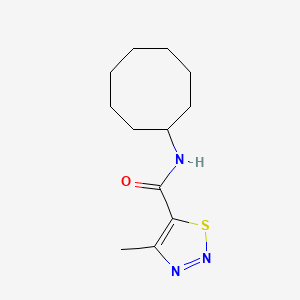 N-cyclooctyl-4-methyl-1,2,3-thiadiazole-5-carboxamide