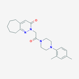 2-{2-[4-(2,4-dimethylphenyl)piperazino]-2-oxoethyl}-2,5,6,7,8,9-hexahydro-3H-cyclohepta[c]pyridazin-3-one