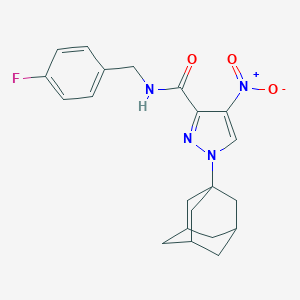 1-(1-adamantyl)-N-(4-fluorobenzyl)-4-nitro-1H-pyrazole-3-carboxamide