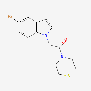 2-(5-bromo-1H-indol-1-yl)-1-(thiomorpholin-4-yl)ethanone