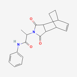 2-(1,3-dioxo-1,3,3a,4,7,7a-hexahydro-2H-4,7-ethanoisoindol-2-yl)-N-phenylpropanamide