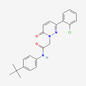 molecular formula C22H22ClN3O2 B4515410 N-(4-tert-butylphenyl)-2-[3-(2-chlorophenyl)-6-oxopyridazin-1(6H)-yl]acetamide 