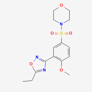 4-[3-(5-Ethyl-1,2,4-oxadiazol-3-YL)-4-methoxybenzenesulfonyl]morpholine