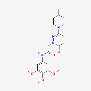 2-(3-(4-methylpiperidin-1-yl)-6-oxopyridazin-1(6H)-yl)-N-(3,4,5-trimethoxyphenyl)acetamide