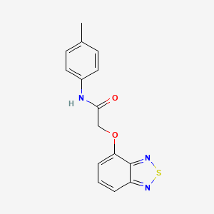 2-(2,1,3-benzothiadiazol-4-yloxy)-N-(4-methylphenyl)acetamide