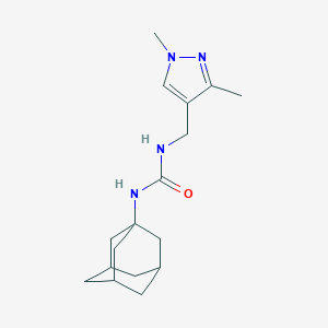 molecular formula C17H26N4O B451547 N-1-adamantyl-N'-[(1,3-dimethyl-1H-pyrazol-4-yl)methyl]urea 