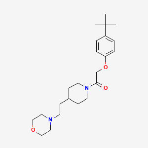 molecular formula C23H36N2O3 B4515473 4-(2-{1-[(4-tert-butylphenoxy)acetyl]-4-piperidinyl}ethyl)morpholine 