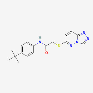 molecular formula C17H19N5OS B4515475 N-(4-tert-butylphenyl)-2-([1,2,4]triazolo[4,3-b]pyridazin-6-ylsulfanyl)acetamide 