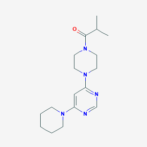 2-Methyl-1-[4-(6-piperidin-1-ylpyrimidin-4-yl)piperazin-1-yl]propan-1-one