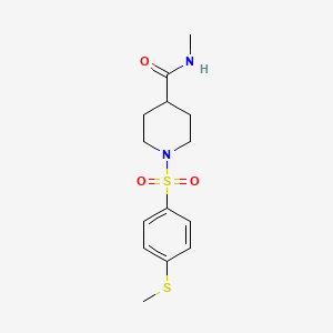 N-methyl-1-{[4-(methylthio)phenyl]sulfonyl}-4-piperidinecarboxamide