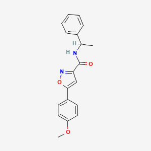 5-(4-methoxyphenyl)-N-(1-phenylethyl)-1,2-oxazole-3-carboxamide