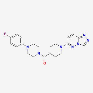 6-(4-{[4-(4-Fluorophenyl)piperazin-1-yl]carbonyl}piperidin-1-yl)[1,2,4]triazolo[4,3-b]pyridazine