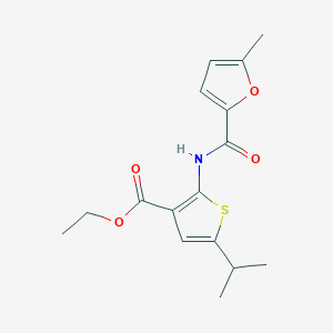 Ethyl 5-isopropyl-2-[(5-methyl-2-furoyl)amino]thiophene-3-carboxylate