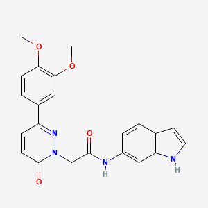 2-(3-(3,4-dimethoxyphenyl)-6-oxopyridazin-1(6H)-yl)-N-(1H-indol-6-yl)acetamide