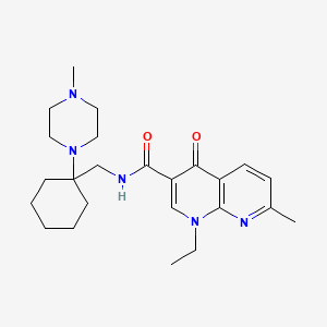 1-ethyl-7-methyl-N~3~-{[1-(4-methylpiperazino)cyclohexyl]methyl}-4-oxo-1,4-dihydro[1,8]naphthyridine-3-carboxamide