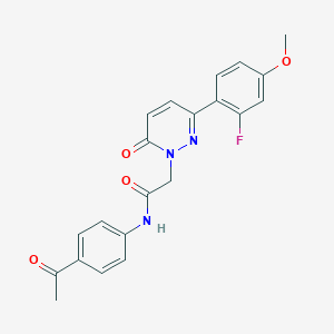 N-(4-acetylphenyl)-2-[3-(2-fluoro-4-methoxyphenyl)-6-oxopyridazin-1(6H)-yl]acetamide