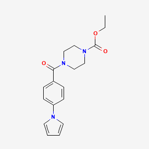 ethyl 4-[4-(1H-pyrrol-1-yl)benzoyl]-1-piperazinecarboxylate