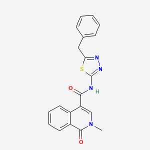 N-(5-benzyl-1,3,4-thiadiazol-2-yl)-2-methyl-1-oxo-1,2-dihydroisoquinoline-4-carboxamide