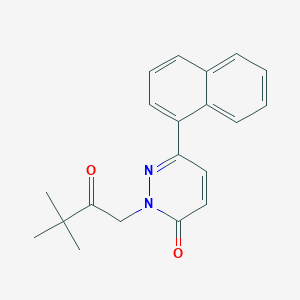 2-(3,3-dimethyl-2-oxobutyl)-6-(naphthalen-1-yl)pyridazin-3(2H)-one