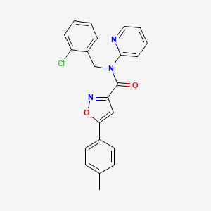 N-[(2-CHLOROPHENYL)METHYL]-5-(4-METHYLPHENYL)-N-(PYRIDIN-2-YL)-1,2-OXAZOLE-3-CARBOXAMIDE