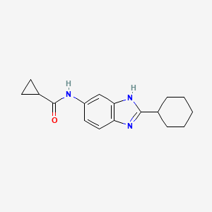 N-(2-cyclohexyl-1H-benzimidazol-5-yl)cyclopropanecarboxamide