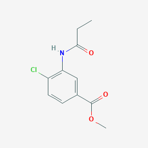 molecular formula C11H12ClNO3 B4515682 methyl 4-chloro-3-(propionylamino)benzoate 