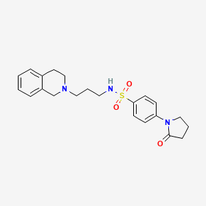 N-[3-(3,4-dihydro-2(1H)-isoquinolinyl)propyl]-4-(2-oxo-1-pyrrolidinyl)benzenesulfonamide