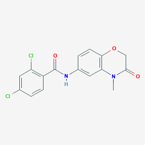 molecular formula C16H12Cl2N2O3 B4515763 2,4-dichloro-N-(4-methyl-3-oxo-3,4-dihydro-2H-1,4-benzoxazin-6-yl)benzamide 