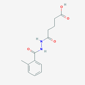 molecular formula C13H16N2O4 B4515777 5-[2-(2-methylbenzoyl)hydrazino]-5-oxopentanoic acid 