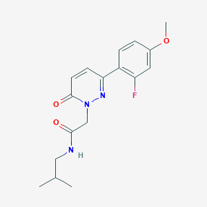 2-[3-(2-fluoro-4-methoxyphenyl)-6-oxo-1(6H)-pyridazinyl]-N~1~-isobutylacetamide